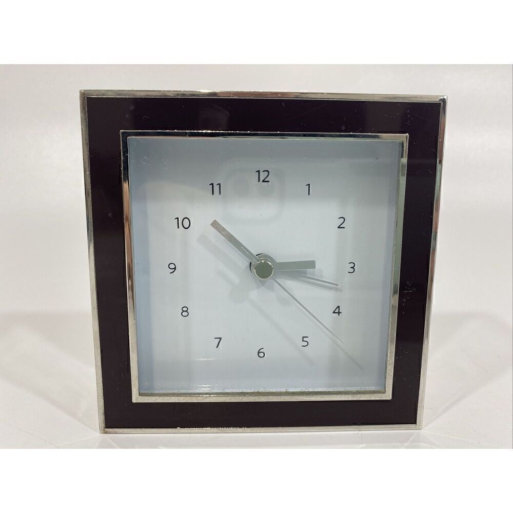 Restoration Hardware Desk Clock Chrome Discontinued Parts Or Repair
